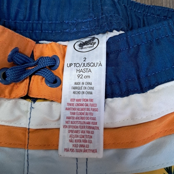 Mickey Mouse Disney Bathing Suit Swim Trunks Toddler's Size 2 - Picture 5 of 7